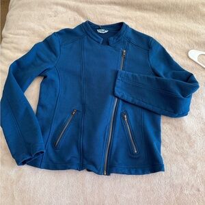 Kettlewell Chloe Jacket in Neptune blue & gold. M.